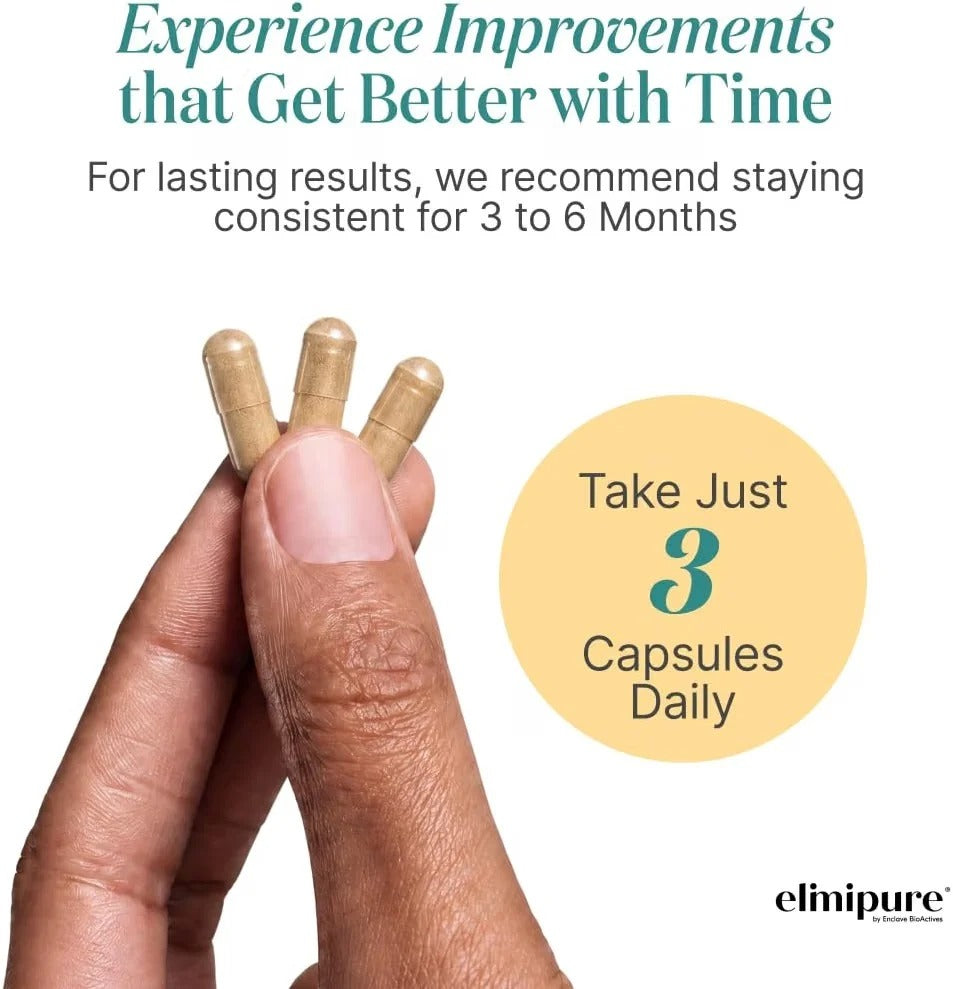 Elimipure Gut Cleanse &Restore Supplement, RegularitySupport, 90 Caps