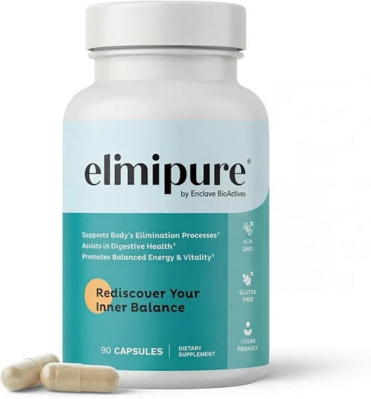 Elimipure Gut Cleanse &Restore Supplement, RegularitySupport, 90 Caps